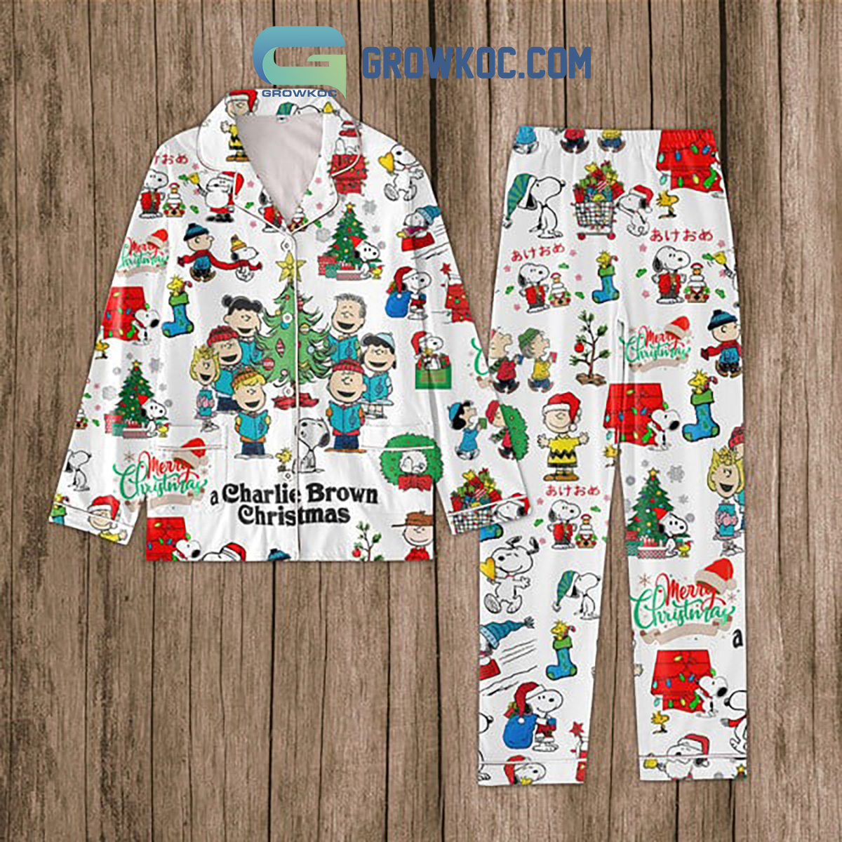 Snoopy Peanuts A Charlie Brown Christmas Pajamas Set