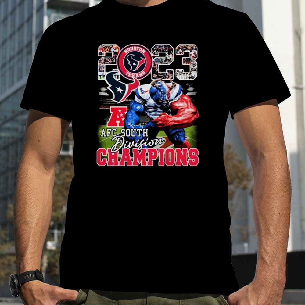 houston texans mascot afc south division champions 2023 shirt