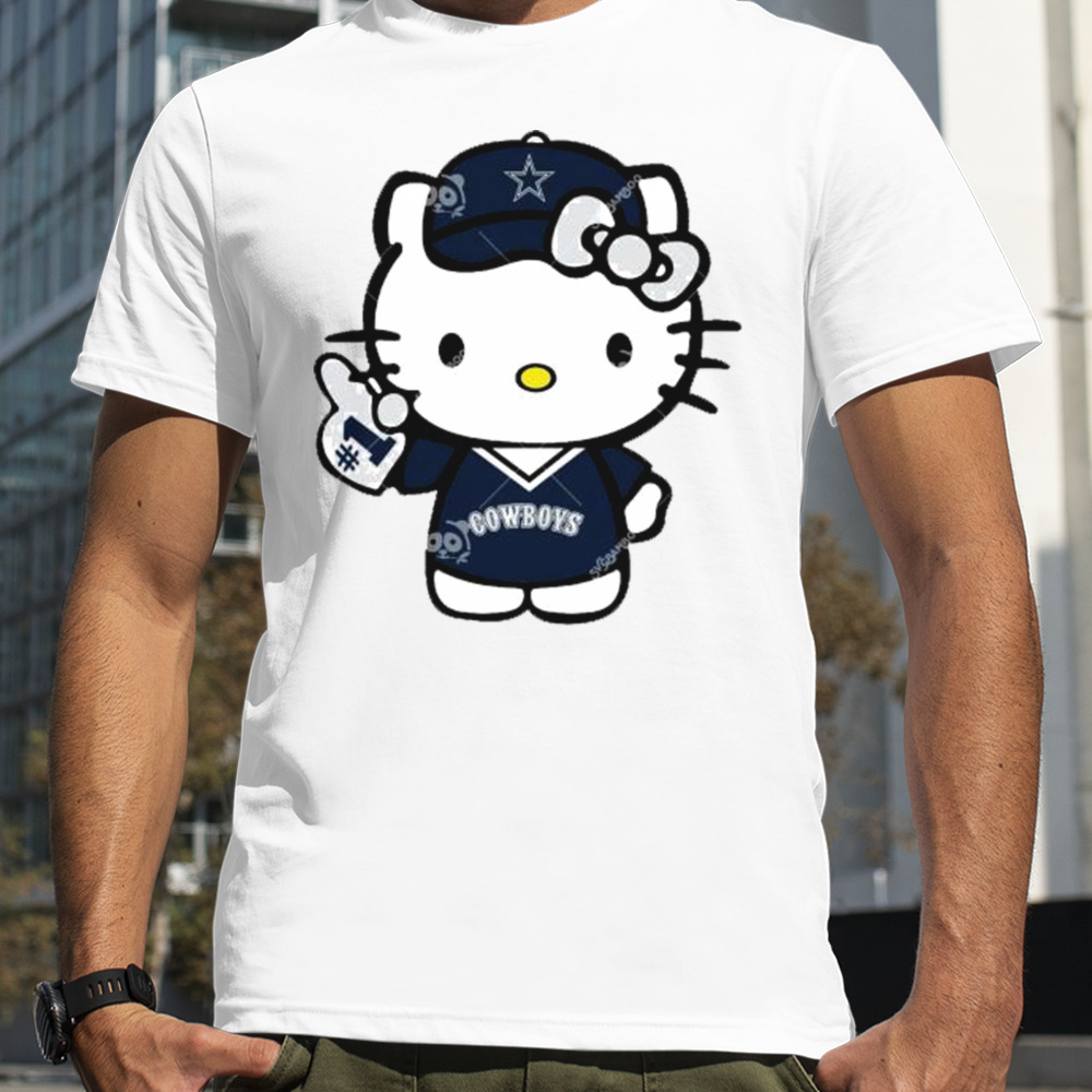 Dallas Cowboys Baseball Number 1 Hello Kitty shirt