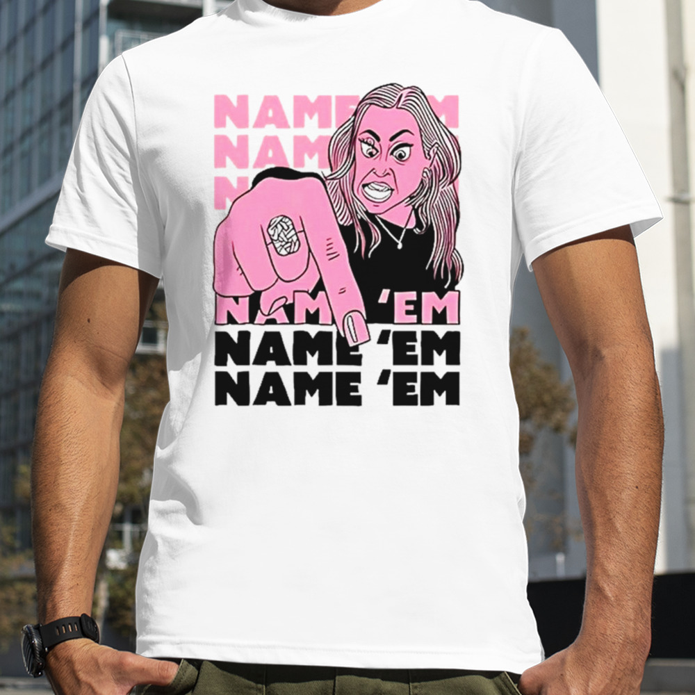 Drunk drawn name ’em shirt