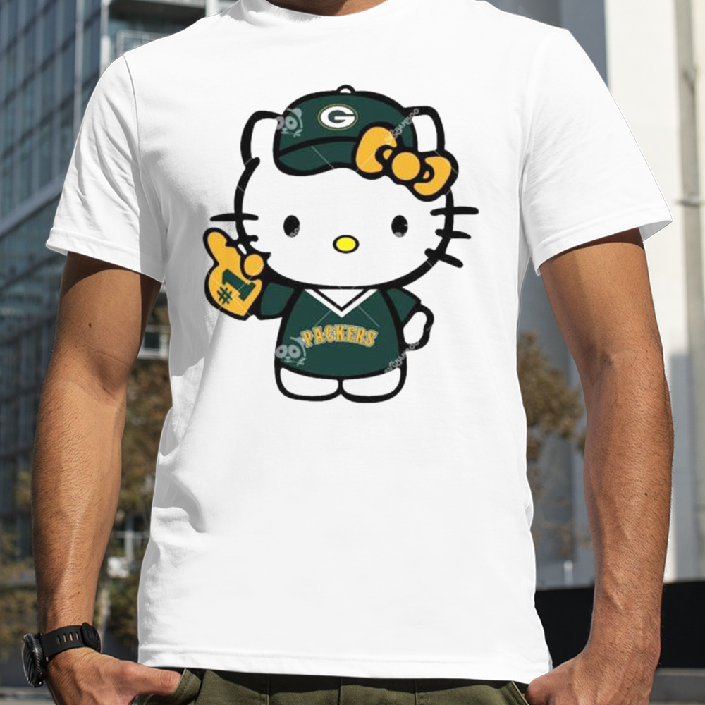 Green Bay Packers Baseball Number 1 Hello Kitty shirt