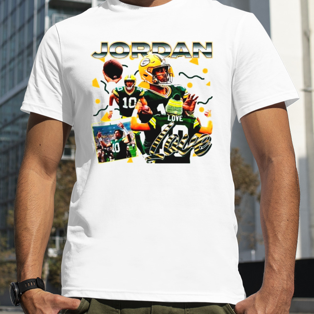 Jordan Love Green Bay football shirt