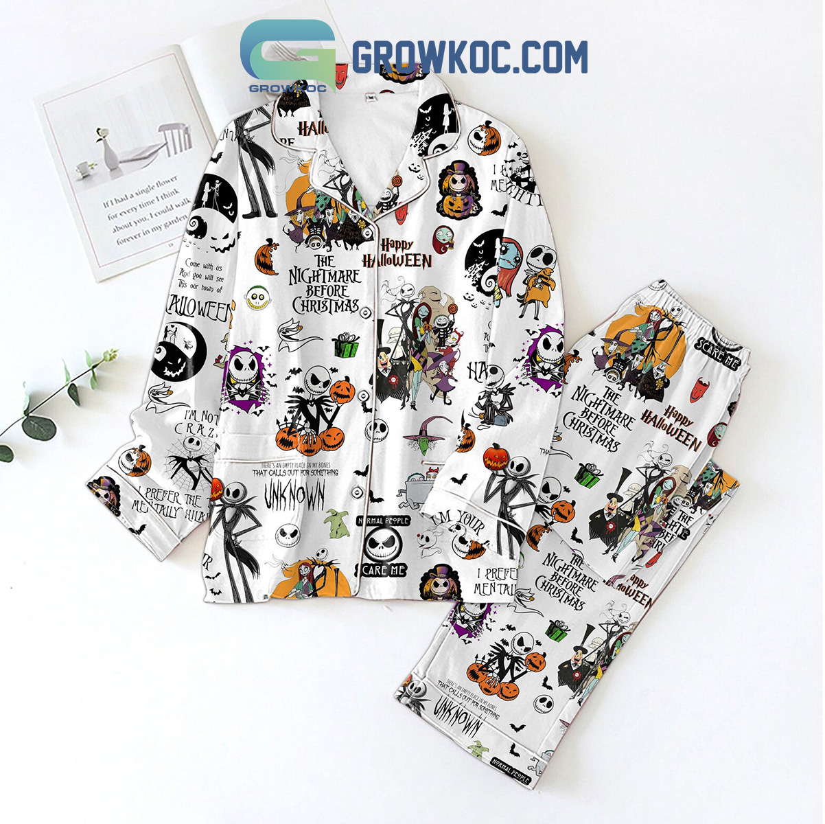 The Nightmare Before Christmas Halloween Pajamas Set