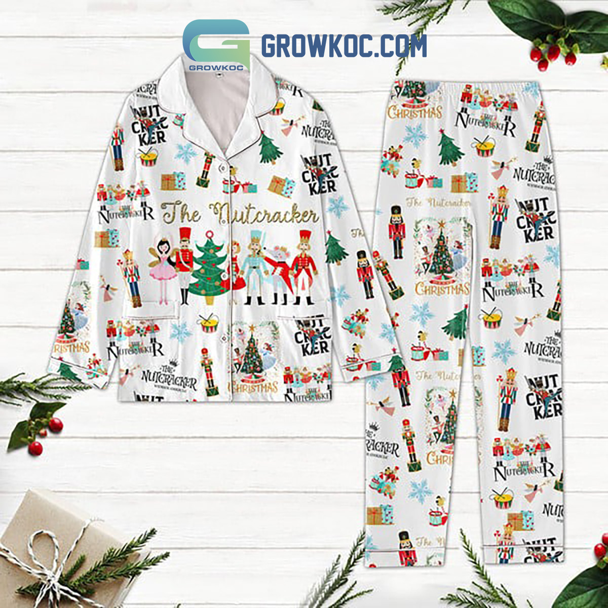 The Nutcracker Christmas Polyester Pajamas Set