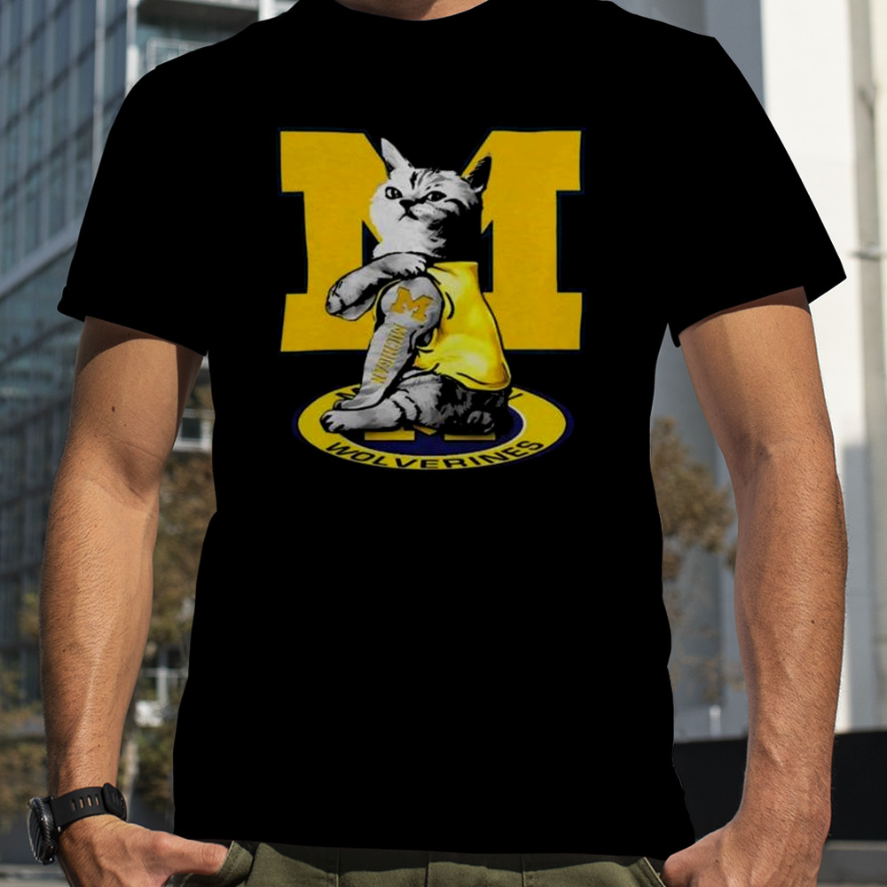 Cat I love Michigan Wolverines 2024 Shirt