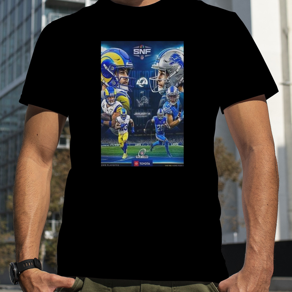 Detroit Lions Vs Los Angeles Rams In NFL Wild Card 14 January 2024 Shirt