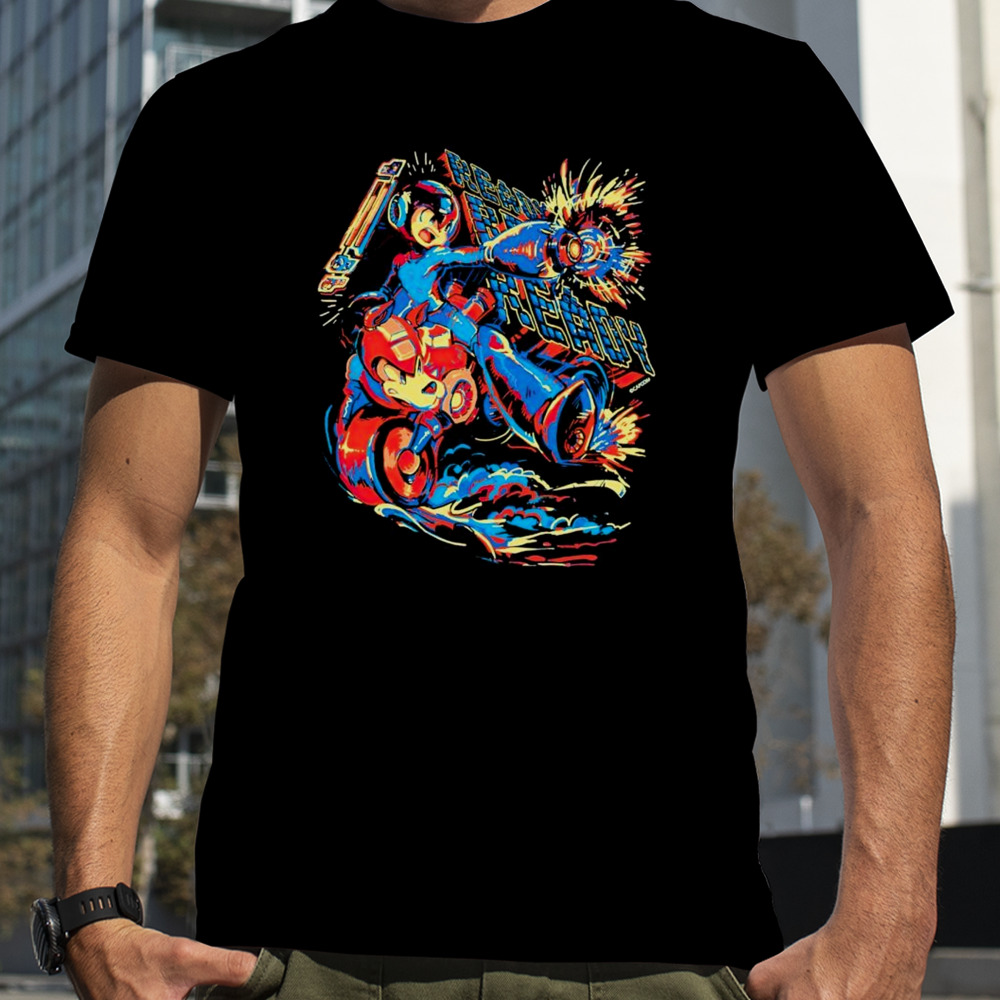 Mega Man rush cycle shirt