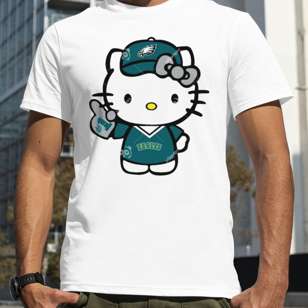 Philadelphia Eagles Baseball Number 1 Hello Kitty shirt