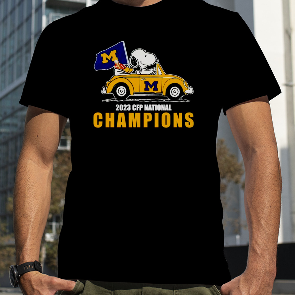 Snoopy Michigan Wolverines 2023 CFP National Champions shirt