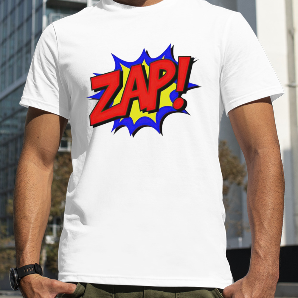 Zap comic book fight shirt