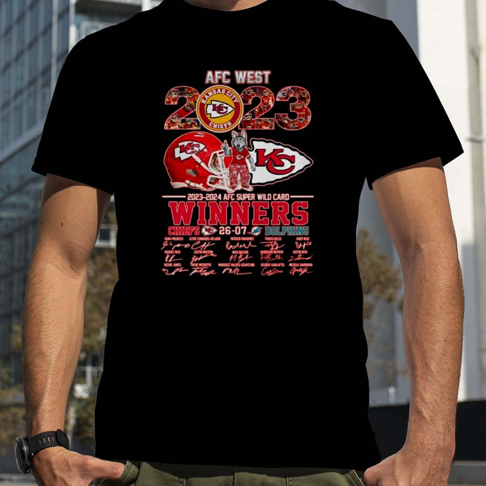 2023 – 2024 AFC Super Wild Card Winners Kansas City Chiefs 26 – 07 Miami Dolphins Shirt