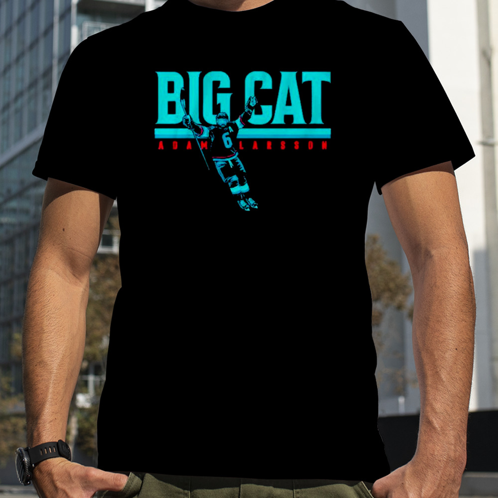 Adam Larsson Seattle Kraken hockey big cat shirt