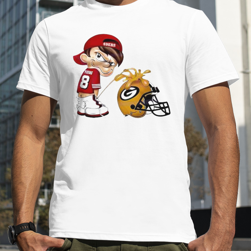 San Francisco 49ers Peeing On Green Bay Packers 2024 T-shirt