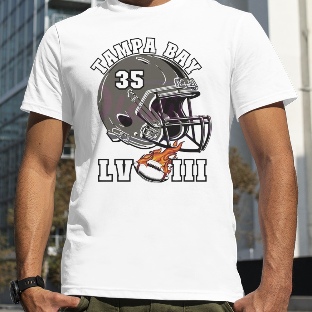 Super Bowl Lviii Tampa Bay Football Helmet 2024 T-shirt