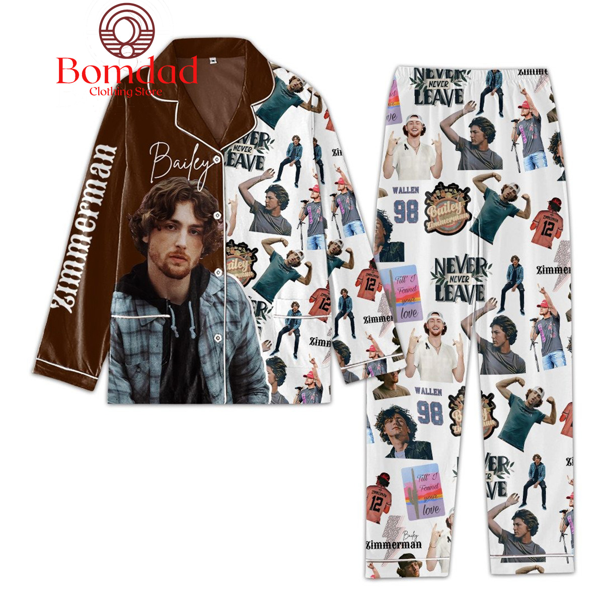 Bailey Zimmerman Never Leave Pajamas Set - Bomdad