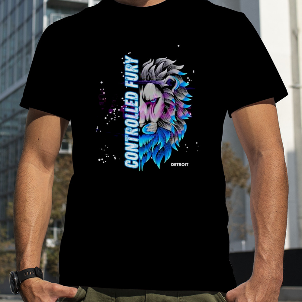 Detroit Lions Power Half-face Revealed Controlled Fury shirt