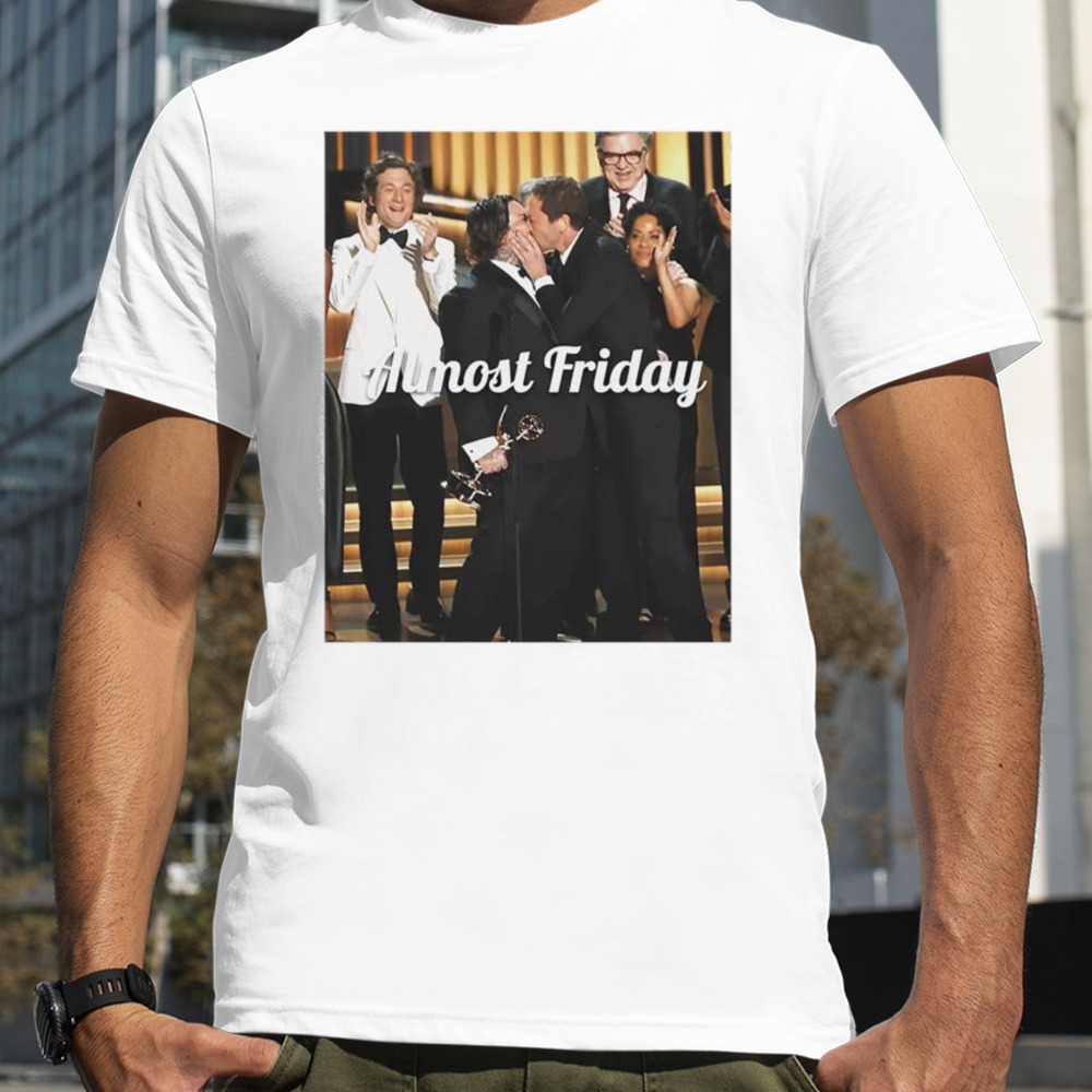 Ebon Moss-Bachrach and Matty Matheson Emmys kiss almost friday shirt