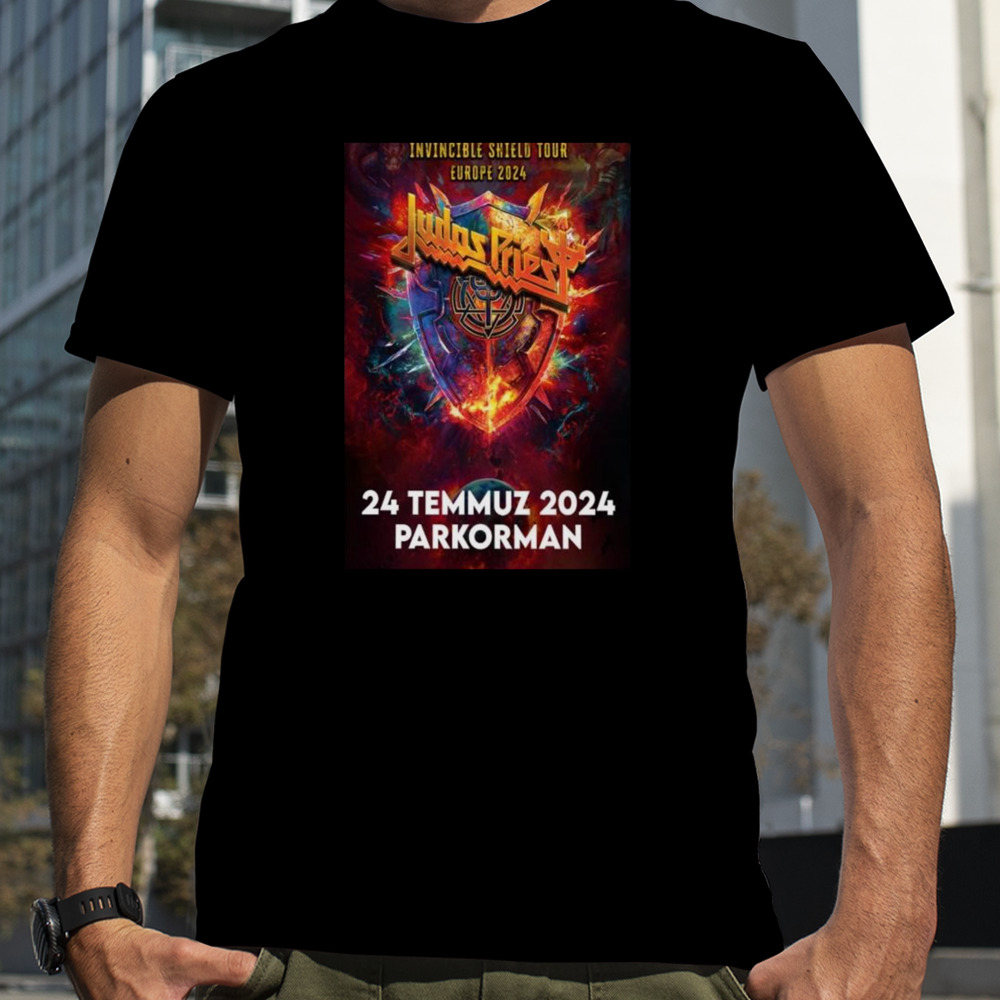 Judas Priest Invincible Shield Tour Europe At Parkorman Istanbul 24 July 2024 T-shirt