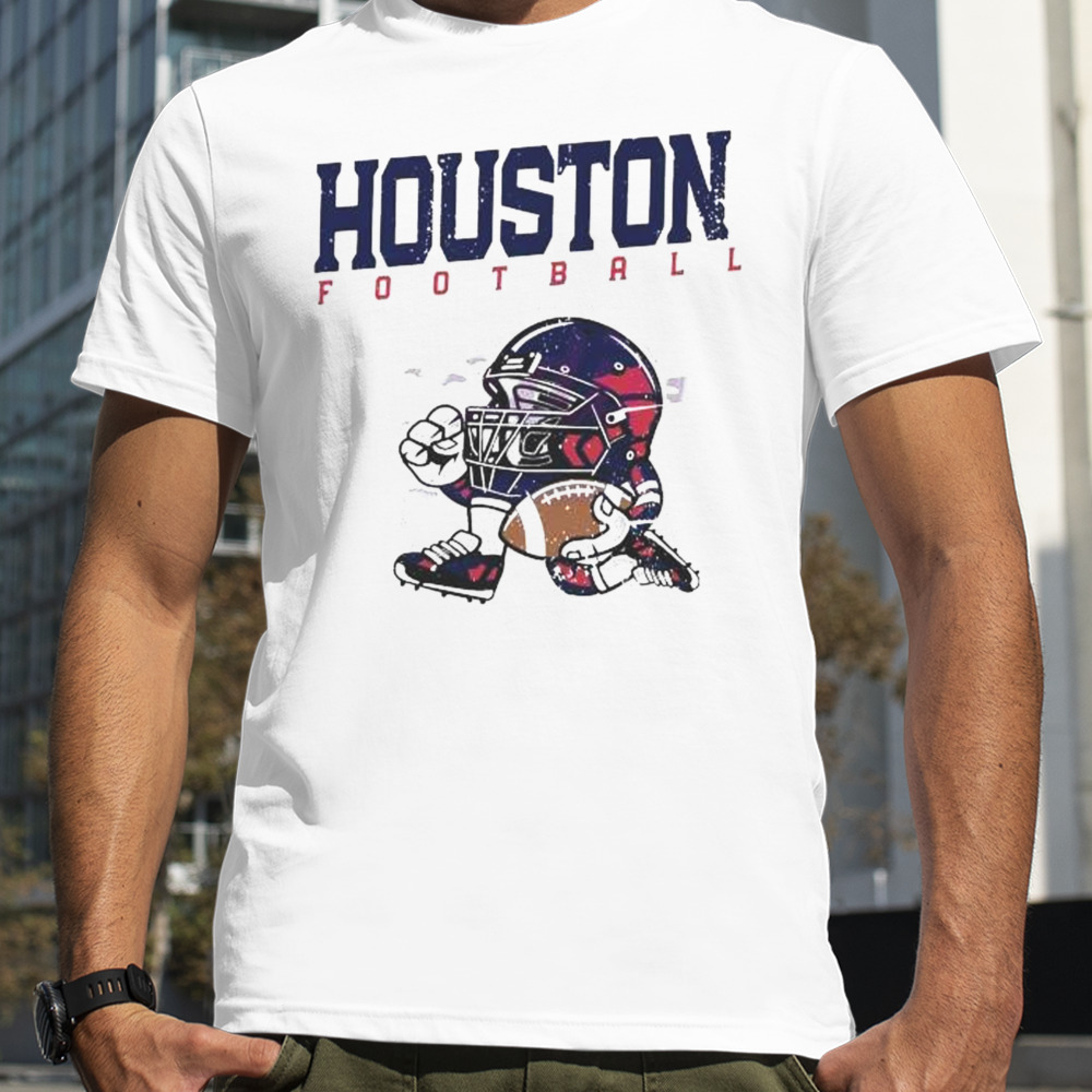 NFL Houston Texans Football Helmet Run Vintage T-Shirt