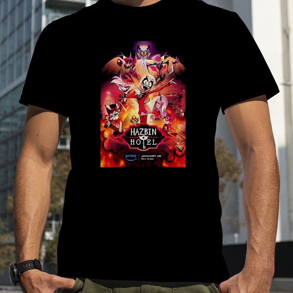 New Series Hazbin Hotel The Hollywood Handle Poster T-Shirts