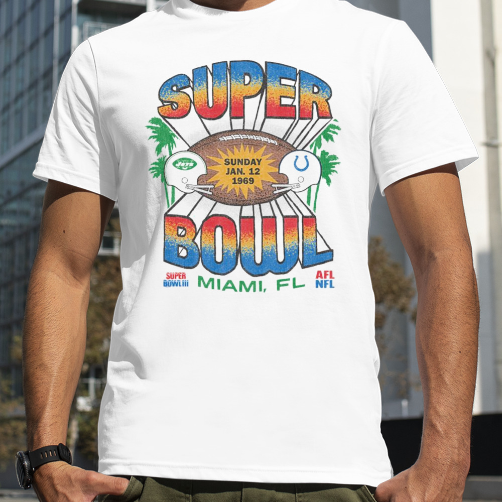 New York Jets Vs Indianapolis Colts 1969 Dueling Super Bowl ’47 Franklin Shirt