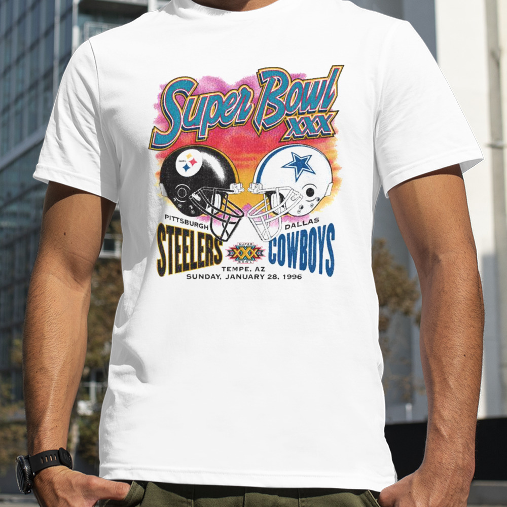 Pittsburgh Steelers Vs Dallas Cowboys 1996 Dueling Super Bowl ’47 Franklin Shirt