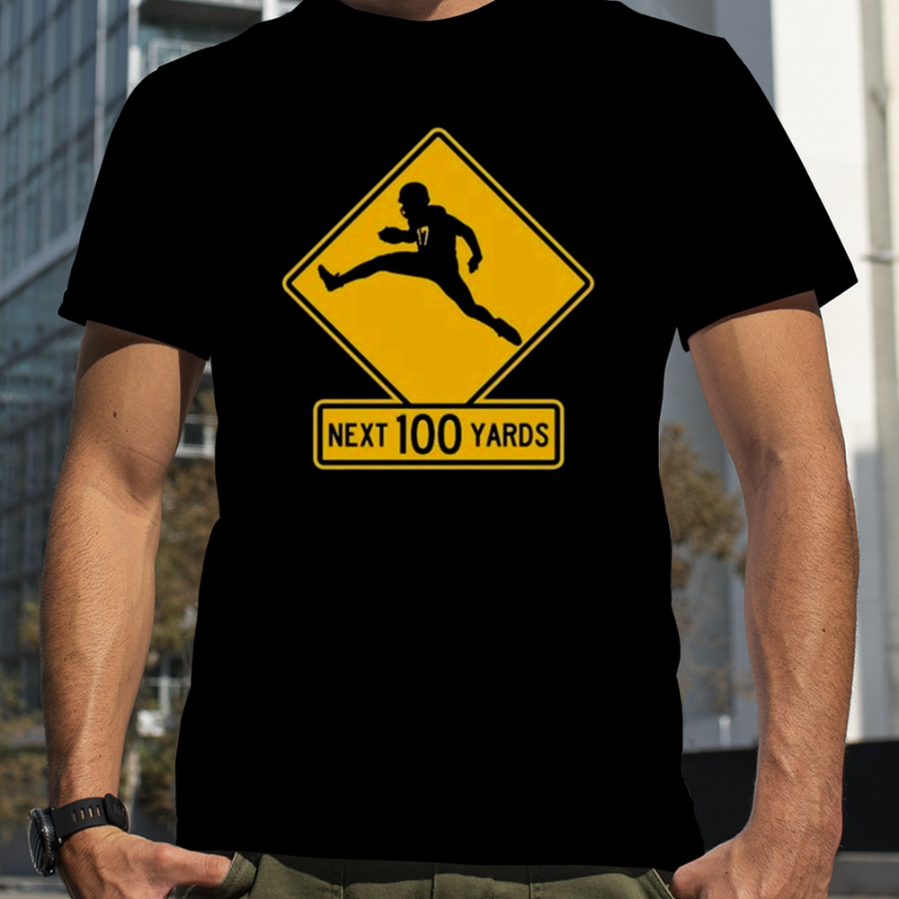 Quarterback Crossing Next 100 Yards T-shirt