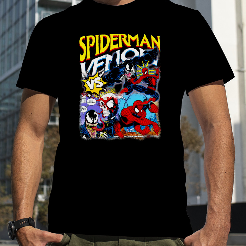 Spiderman VS Venom comic shirt