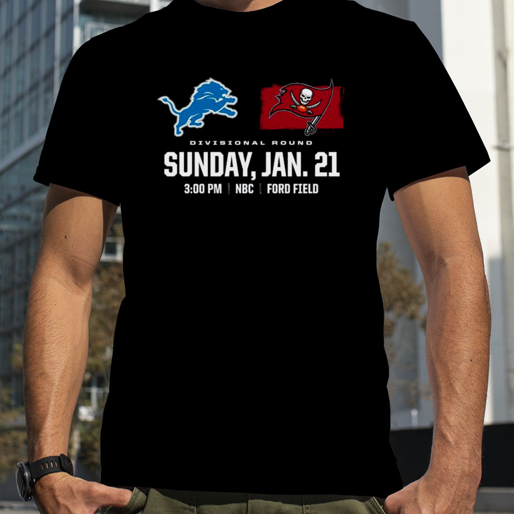 Tampa Bay Buccaneers vs Detroit Lions 2023 Divisional NFL Playoffs Shirt