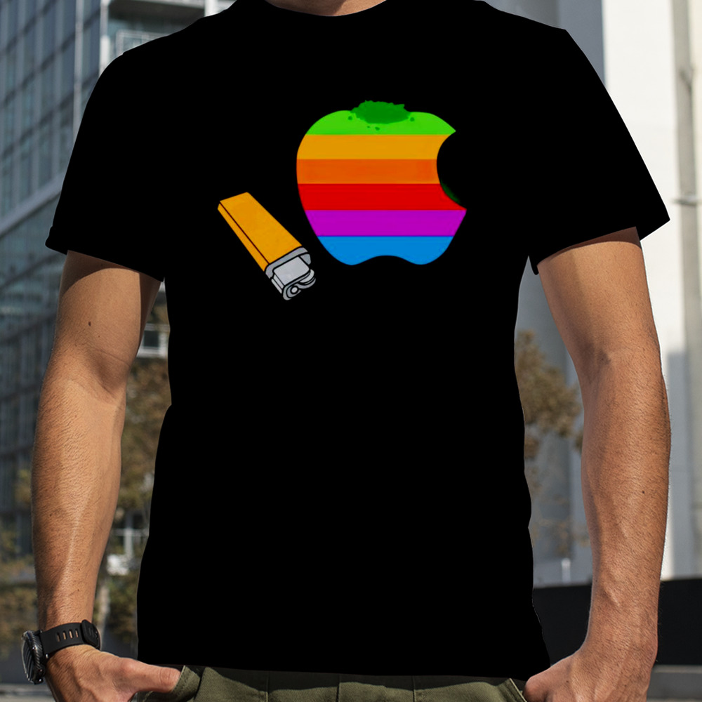 Apple pipe logo shirt