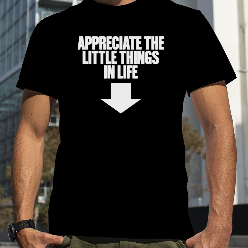 Appreciate the little things in life shirt