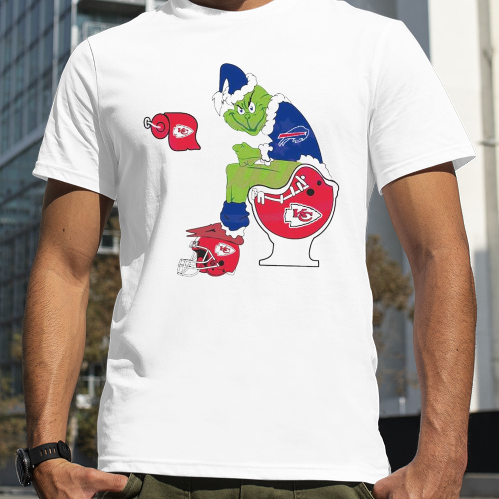 Grinch Buffalo Bills Toilet Kansas City Chiefs Football 2023 2024 Playoffs Shirt