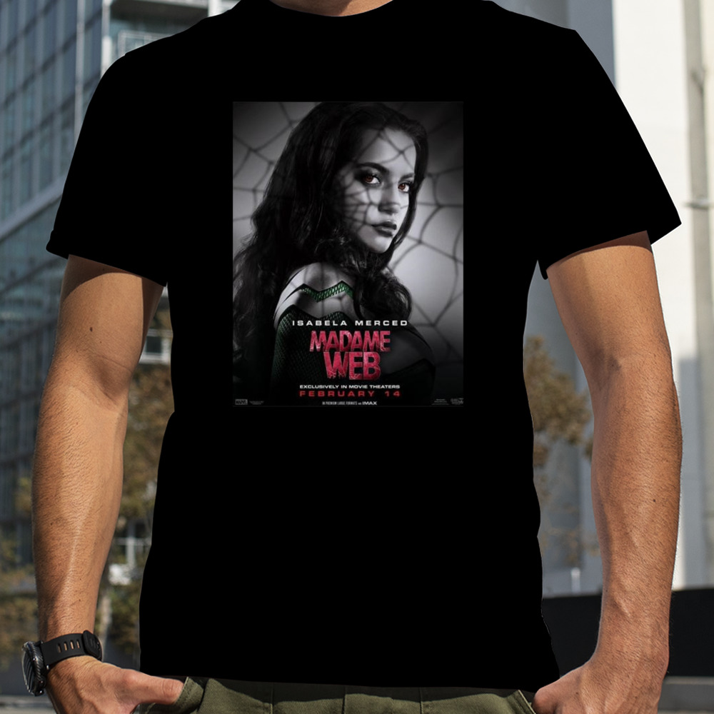 Isabela Merced Madame Web Exclusively In Movie Theaters On February 14 T-shirt