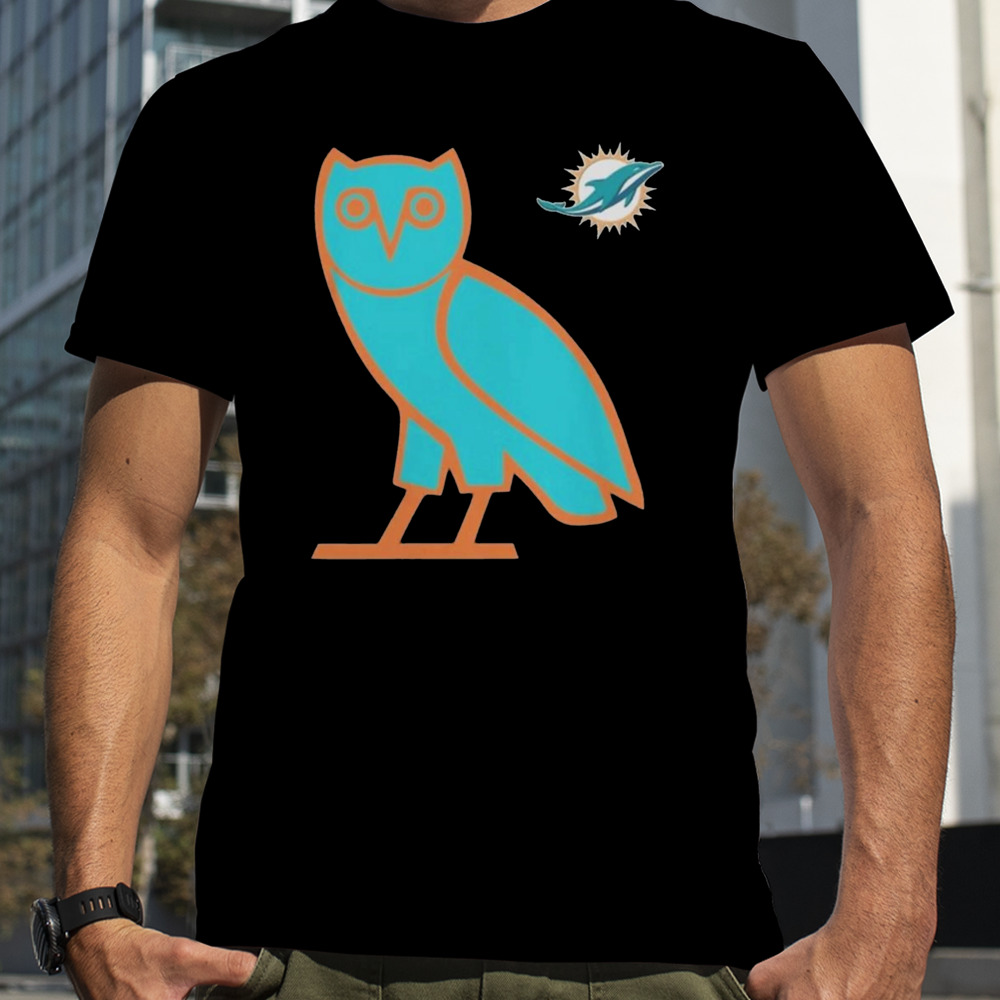 Ovo X Nfl Miami Dolphins Og Owl T-Shirts