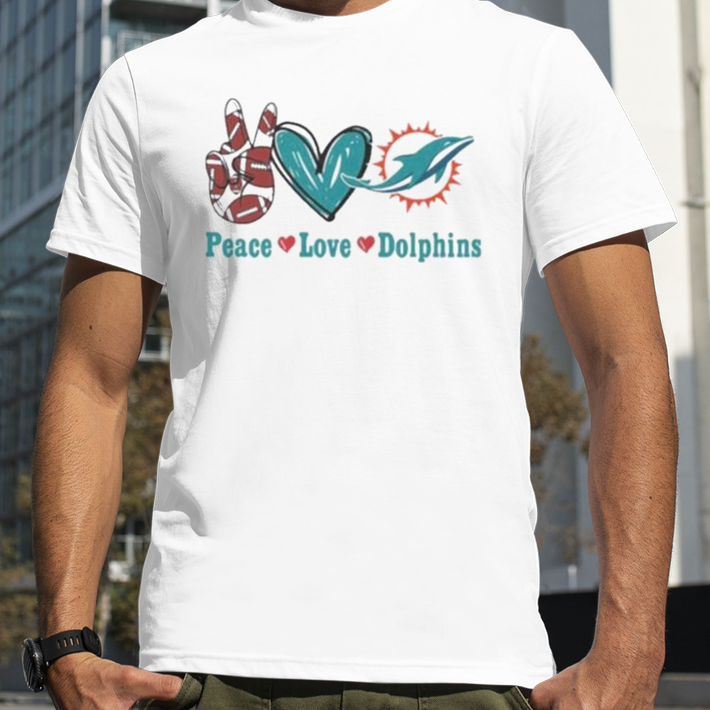 Peace Love Miami Dolphins 2024 T-shirt