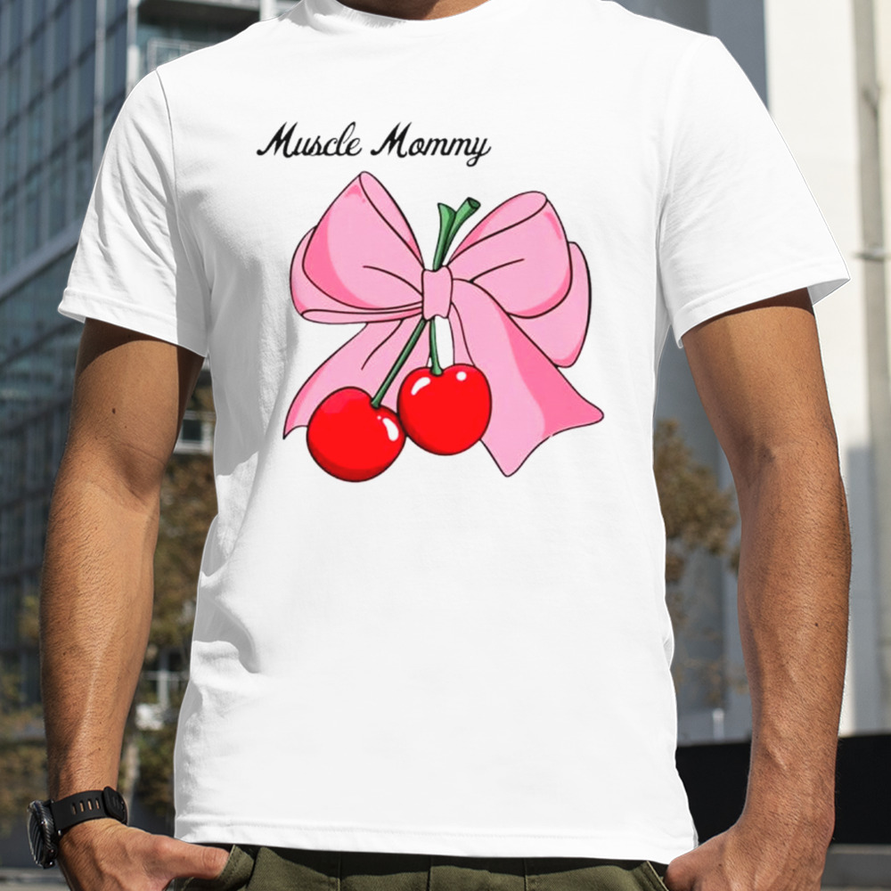 Muscle mommy bow shirt