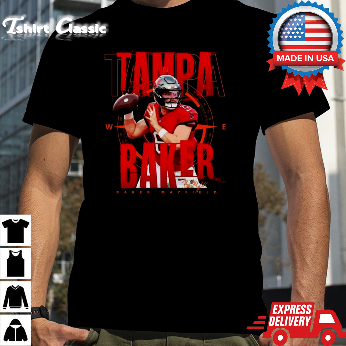 Baker Mayfield Tampa Baker Tampa Bay Buccaneers Signature 2024 Shirt