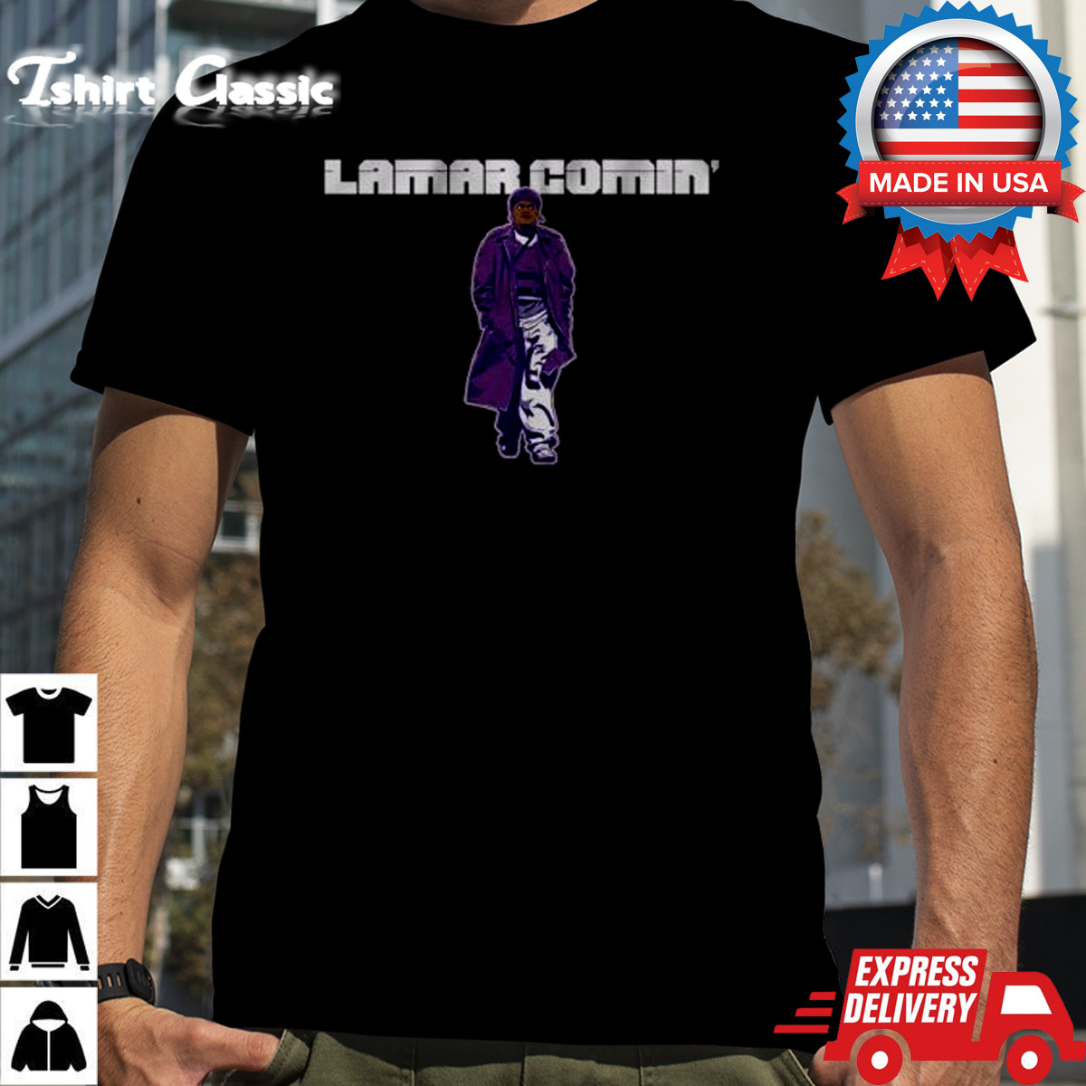 Baltimore Ravens Lamar Jackson Comin’ Shirt