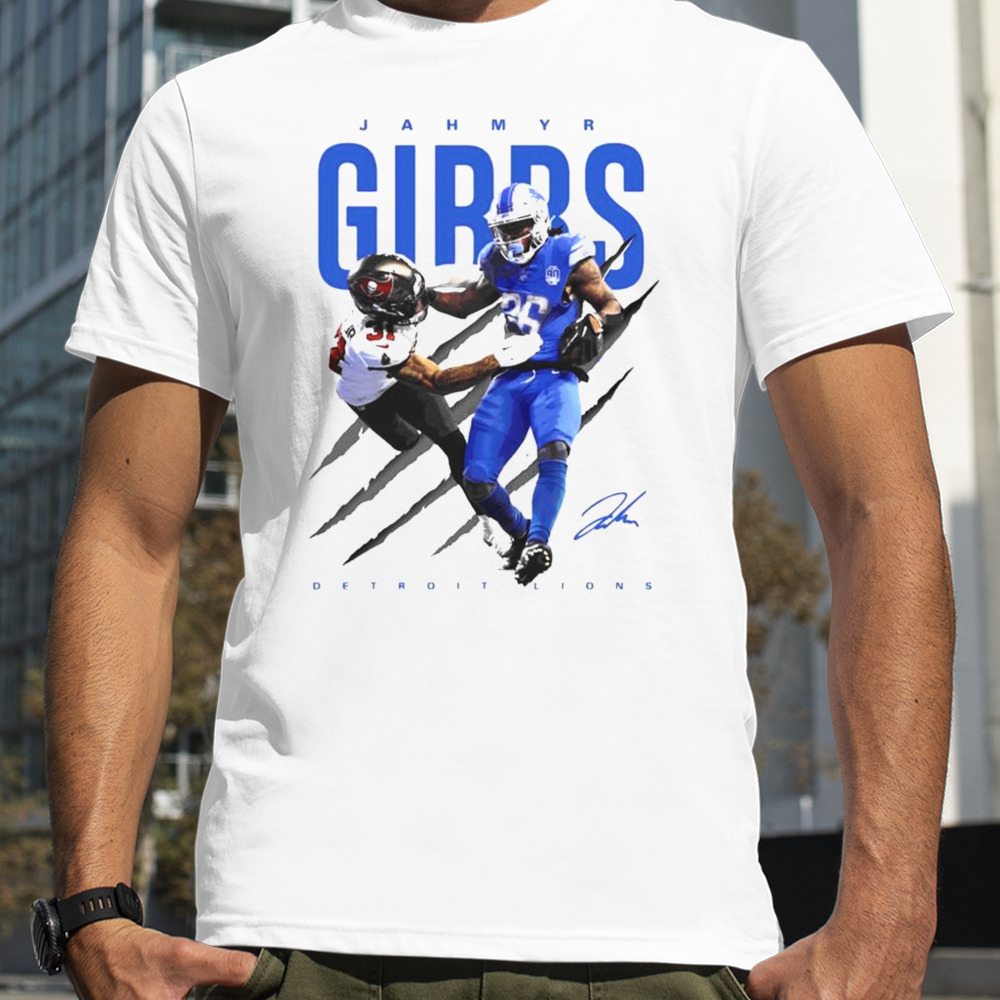 Jahmyr Gibbs Detroit Lions Signature 2024 Shirt