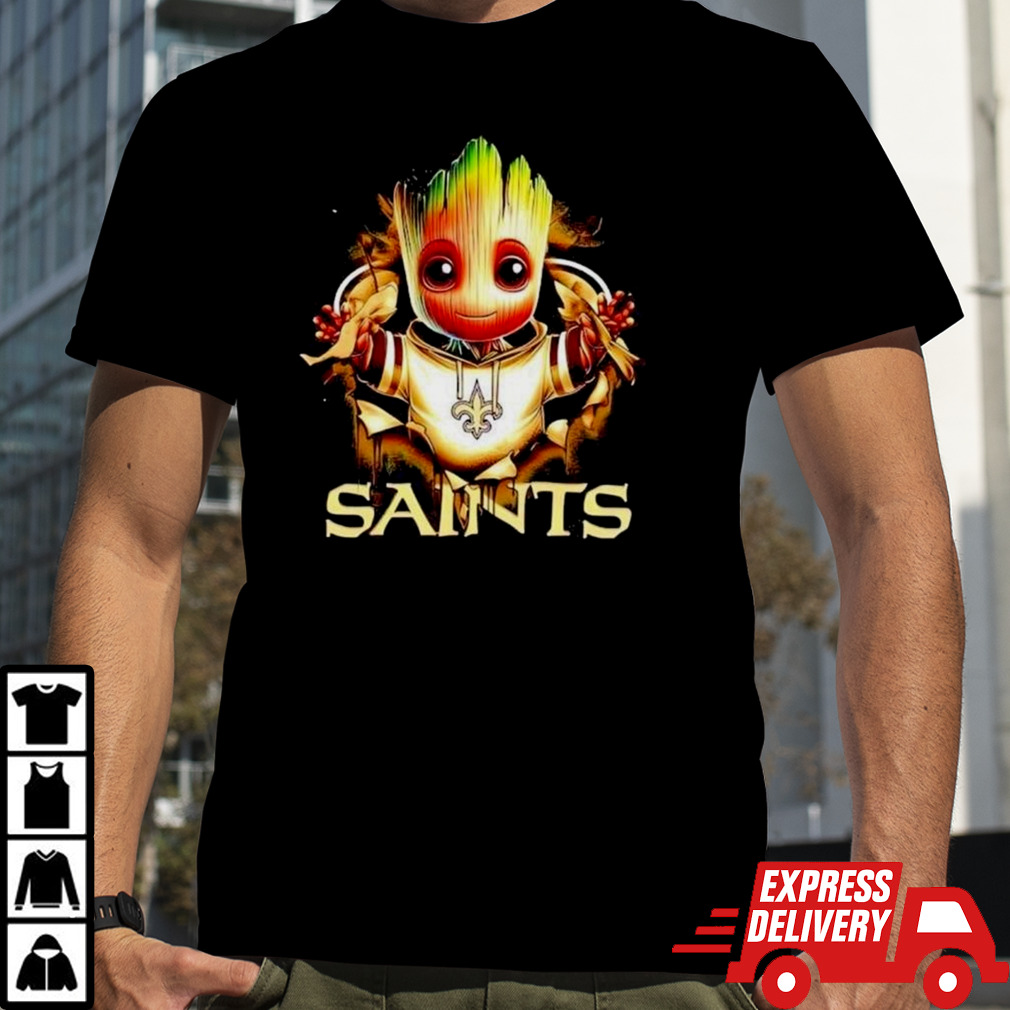 Baby Groot Blood Inside Me New Orleans Saints 2024 T-shirt