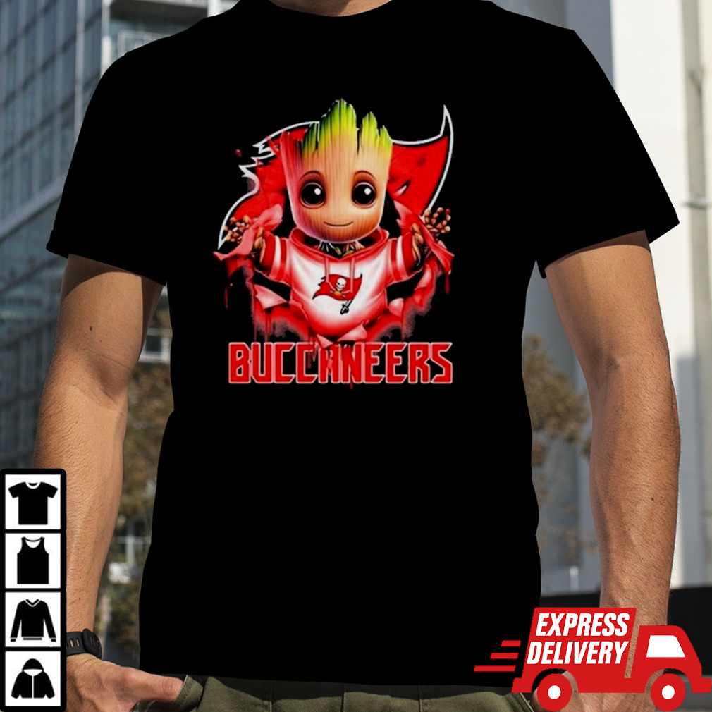 Baby Groot Blood Inside Me Tampa Bay Buccaneers 2024 T-shirt