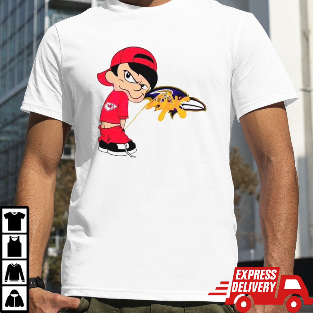 Boy Kansas City Chiefs Piss On Baltimore Ravens Shirt