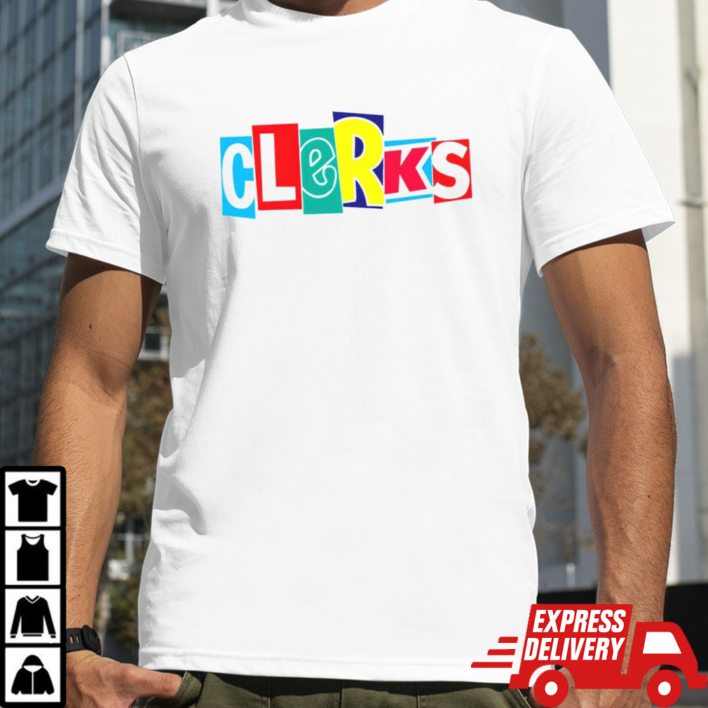 Clerks animated logo shirt