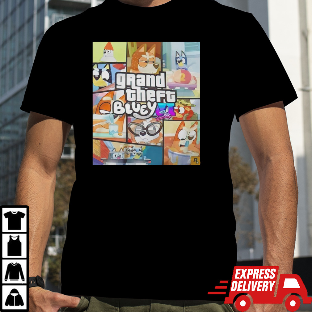 GTA Vi Six X Bluey shirt