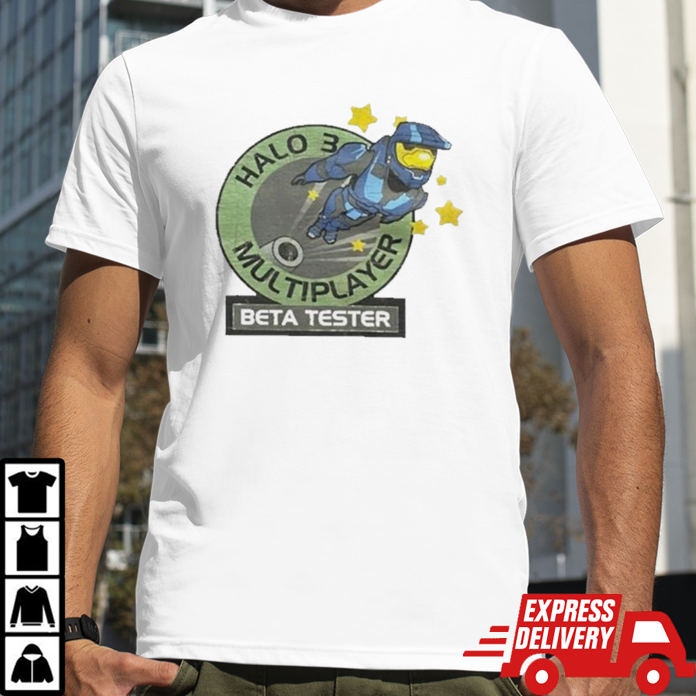 Halo 3 Beta tester alpha logo shirt