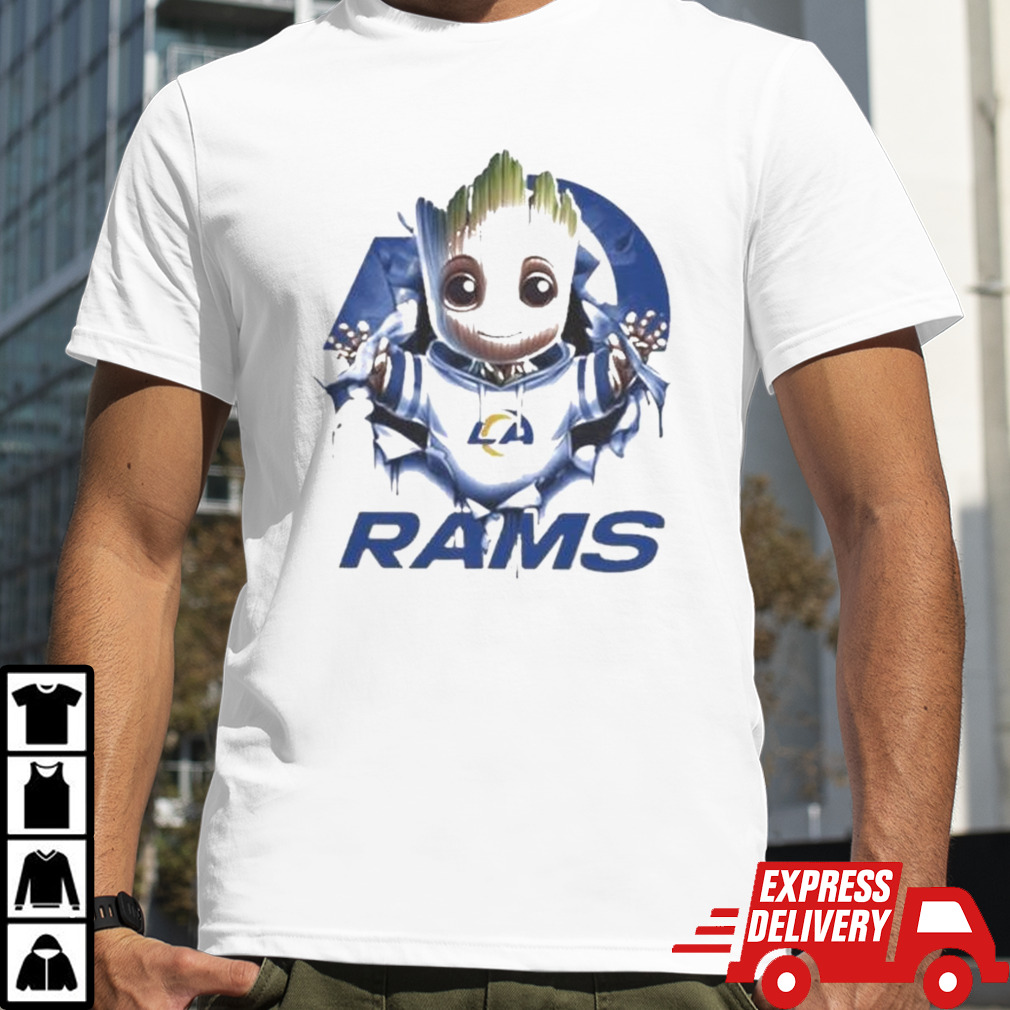 Los Angeles Rams Baby Groot Blood Inside Me Shirt