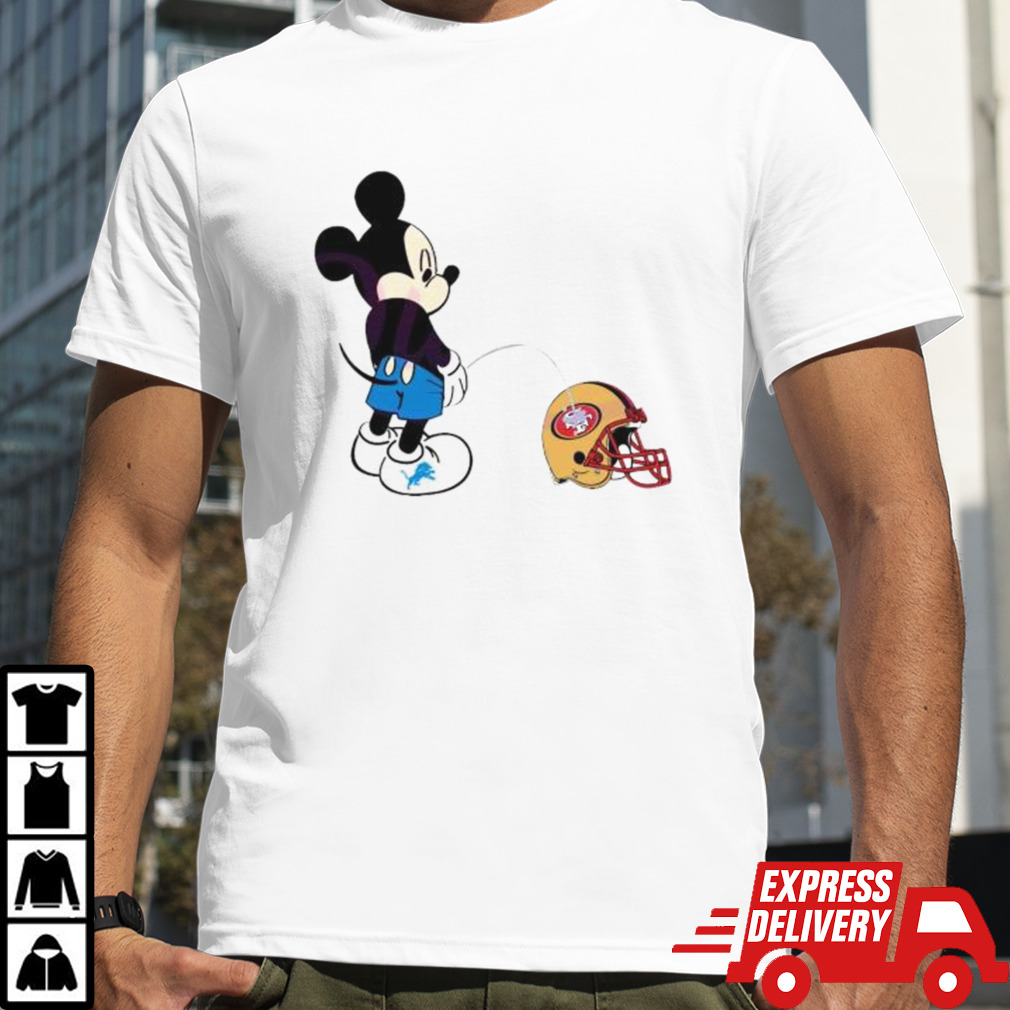 Mickey Lions Piss On San Francisco 49ers shirt