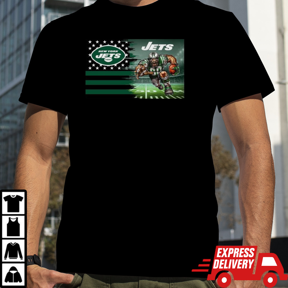 New York Jets Football Team Mascot Flag 2024 T-shirt