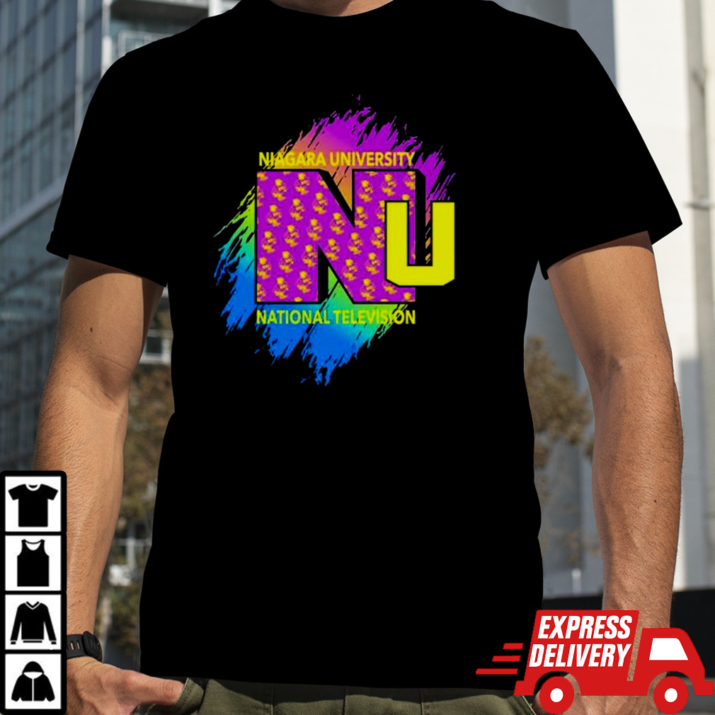 Niagara university national television logo shirt