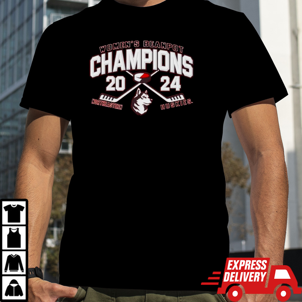 Northeastern Huskies 2024 Beanpot Women’s Hockey Tournament Champions shirt